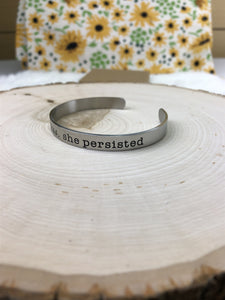 Nevertheless Thick Cuff Bracelet