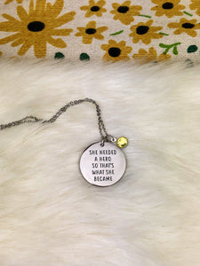 She Is A Hero Necklace